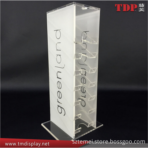 shenzhen factory custom wholesale floor-standing deluxe counter top facial mask display acrylic dust mask dispenser for retails